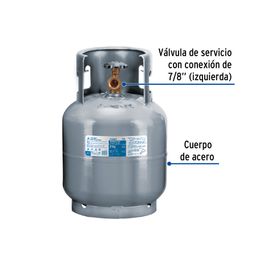 Cilindro portátil para gas LP, 4kg (9lb) Foset