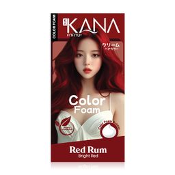 KAKANA Hair Color Foam - Red Rum Bright Red