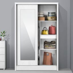 FG 2 DOOR WARDROBE SLIDING WITH MIRROR