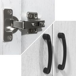 FG 3 DOORS WARDROBE + 2 DRAWERS + MIRROR