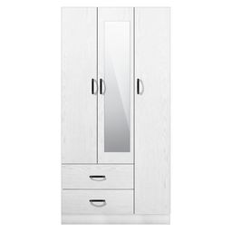 FG 3 DOORS WARDROBE + 2 DRAWERS + MIRROR