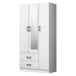 FG 3 DOORS WARDROBE + 2 DRAWERS + MIRROR