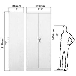 FG 2 DOOR WARDROBE + 2 DRAWER