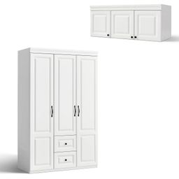 LINDSY 3D WARDROBE WITH TOP CABINET