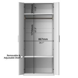 ZBOM WARDROBE 2 DOOR