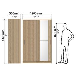 ADORE 2 SLIDING DOOR WITH MIRROR