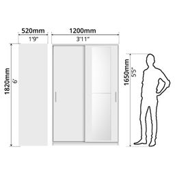 ADORE 2 DOOR SLIDING WARDROBE
