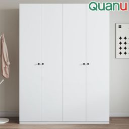 QUANU 4 DOORS WARDROBE WHITE