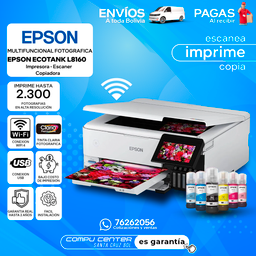 EPSON L8160 / MULTIFUNCIONAL FOTOGRAFICA WIFI / IMPRESORA / ESCANER / COPIADORA