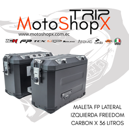MALETA LATERAL ALUMINIO 36LT FREEDOM CARBON X (IZ)