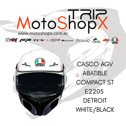CASCO AGV ABATIBLE COMPACT ST E2205 DETROIT WHITE/BLACK
