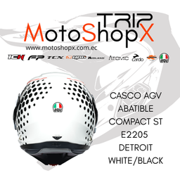 CASCO AGV ABATIBLE COMPACT ST E2205 DETROIT WHITE/BLACK