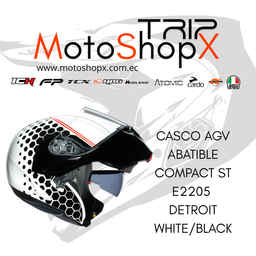 CASCO AGV ABATIBLE COMPACT ST E2205 DETROIT WHITE/BLACK