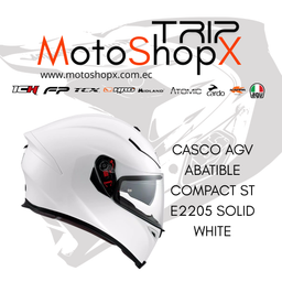 CASCO AGV ABATIBLE COMPACT ST E2205 SOLID WHITE