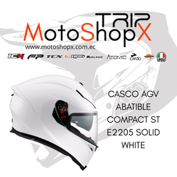 CASCO AGV ABATIBLE COMPACT ST E2205 SOLID WHITE