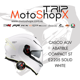 CASCO AGV ABATIBLE COMPACT ST E2205 SOLID WHITE