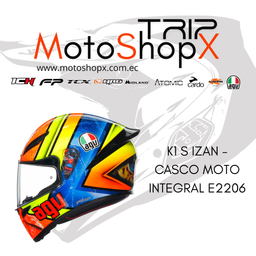 CASCO AGV INTEGRAL K1 S E2206 BLIPPER GREY / RED