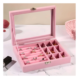 ORGANIZADOR JOYERO CON TAPA ACRILICA