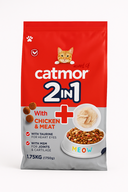 CATMOR 2in1 KITTEN CHICK WITH MILKY BALLS 10*1,5KG