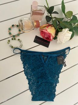 Blue Shelley lace floral panties