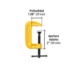 Prensa 2' de hierro dúctil para carpintería, Pretul