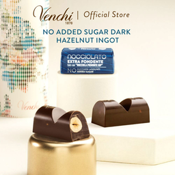 NO ADDED SUGAR EXTRA DARK HAZELNUT INGOT (7PCS/100G)