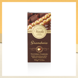 DARK GIANDUJA WITH HAZELNUTS BAR 100G