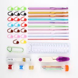 Yarn Crochet Knitting Needles Set Aluminium Knitting Needles