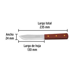 Cuchillo cebollero 5' mango de madera, Pretul