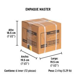 Llave combinada 1/4' x 100 mm de largo, Pretul