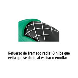 Metro de manguera 1/2' 3 capas en rollo de 100 m, PRETUL