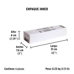 Desarmador de cruz 1/8' x 8' mango de PVC, Pretul