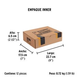 Brocha uso general de 3' con mango de plástico, Pretul