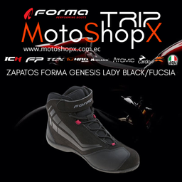 ZAPATOS FORMA GENESIS LADY BLACK /FUCSIA