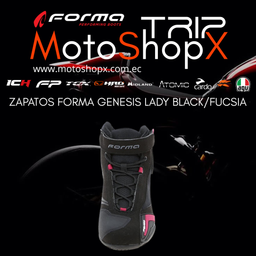 ZAPATOS FORMA GENESIS LADY BLACK /FUCSIA