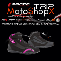 ZAPATOS FORMA GENESIS LADY BLACK /FUCSIA
