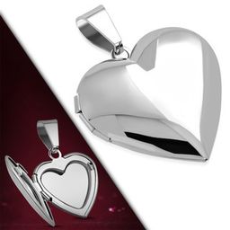 Plain Stainless steel heart locket
