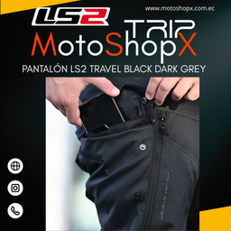 PANTALÓN LS2 TRAVEL BLACK DARK GREY