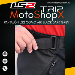 PANTALÓN LS2 COMO AIR BLACK DARK GREY