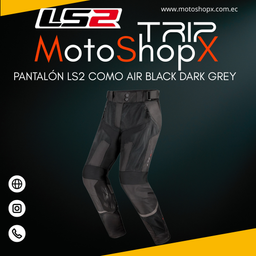 PANTALÓN LS2 COMO AIR BLACK DARK GREY