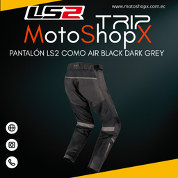 PANTALÓN LS2 COMO AIR BLACK DARK GREY