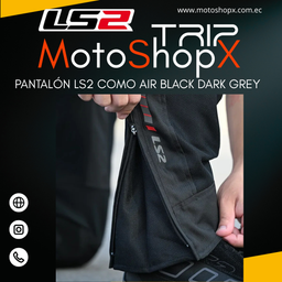 PANTALÓN LS2 COMO AIR BLACK DARK GREY