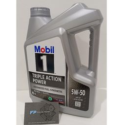 Mobil 1 5W50 Triple Action Power Fully Synthetic Motor Oil 4L 