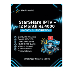 Starshare IPTV 12Month Plan