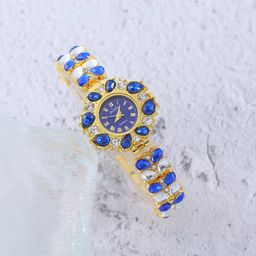 Fashion Wrist Watch for Women Diamond Inlay Dial Luxury Ladies Quartz Watches Gifts for Women