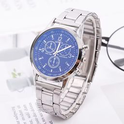Wholesale Men's Business Quartz Watch 35mm Blue Light Glass Mirror Alloy Strap Men's Wristwatch Sell at a Low Price