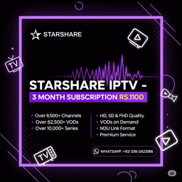 Starshare IPTV 3Month Plan