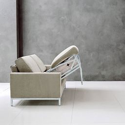 Sofa with bed opening in metal and polyurethane made in Italy 