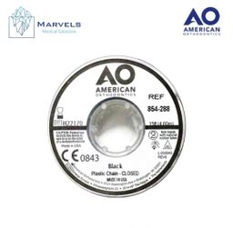 PLASTIC CHAIN 15' CLOSED BLACK