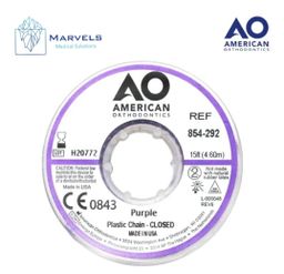 PLASTIC CHAIN 15' CLOSED PURPLE